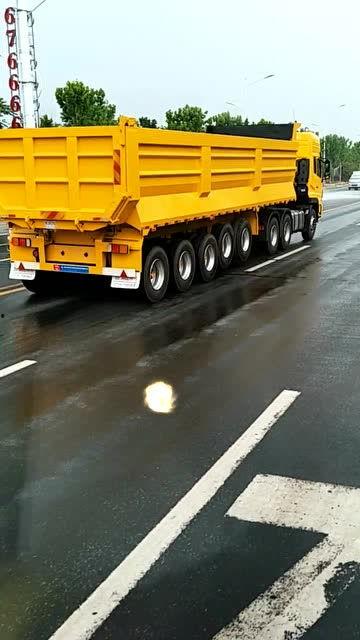 国产挂车生产过程视频,从原材料到成品的一站式见证